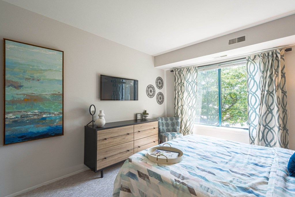 Spacious bedroom at The Emerson Apartment